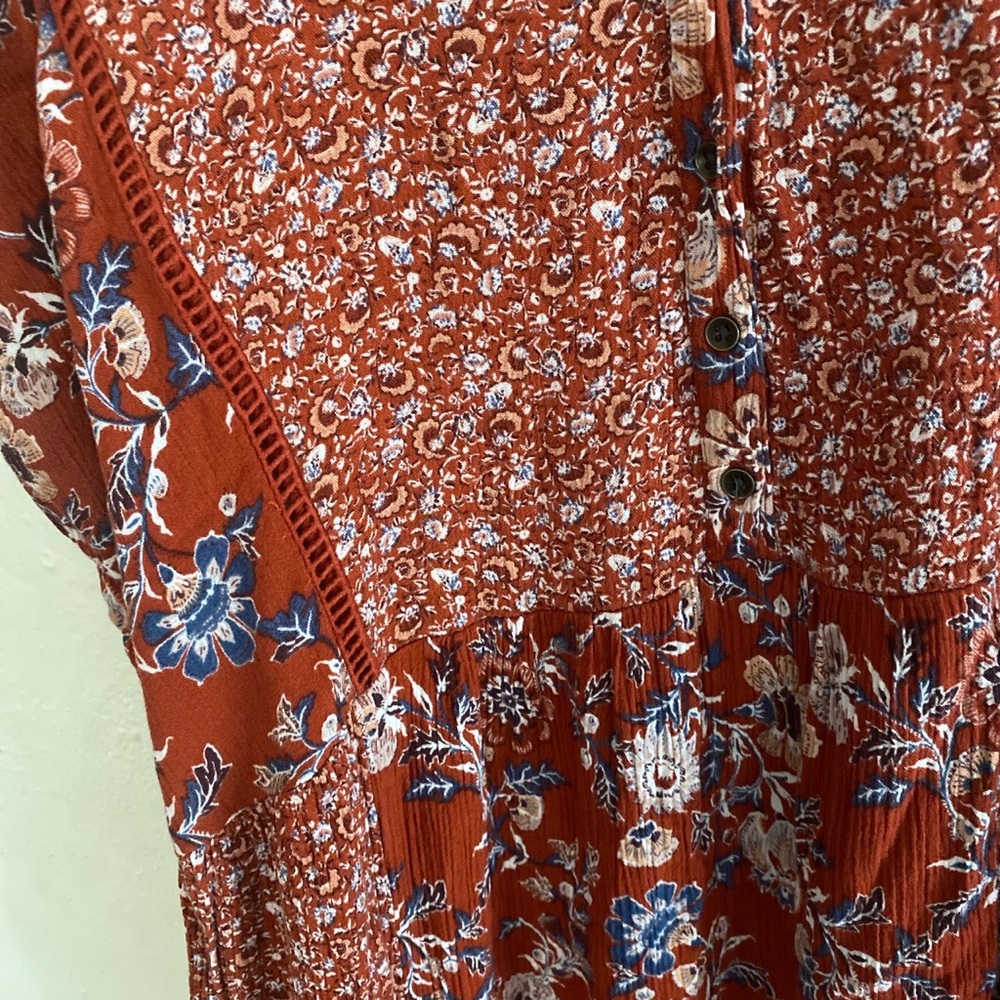 Floral warm toned dress